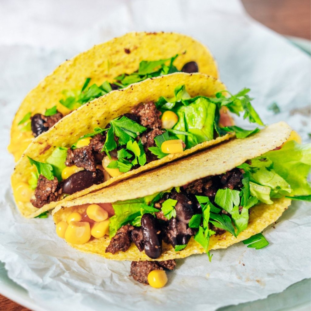 Tacos mit gehackten Insektenburgerpatty – ZIRP