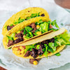 Tacos mit gehackten Insektenburgerpatty
